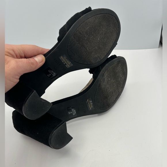 Good Used Unisa Black Formal Dress Heels Size 8 - Picture 4 of 6